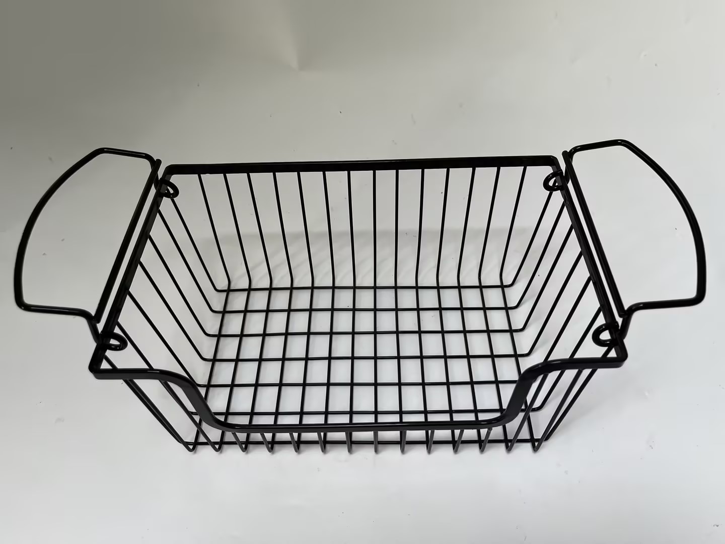 Topsome Baskets for Household Purposes Wire Baskets for Organizing Household Pantry Baskets 2 Pack Metal Baskets for Pantry Storage Wire Storage Baskets Black Metal Storage Bins